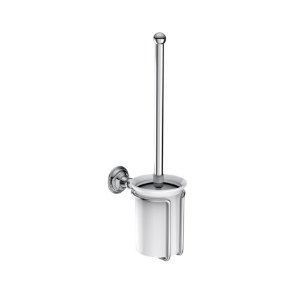 Cutout image of Crosswater Belgravia Chrome Toilet Brush Holder